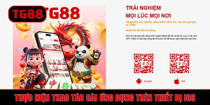 Thực hiện thao tác cài ứng dụng trên thiết bị iOS
